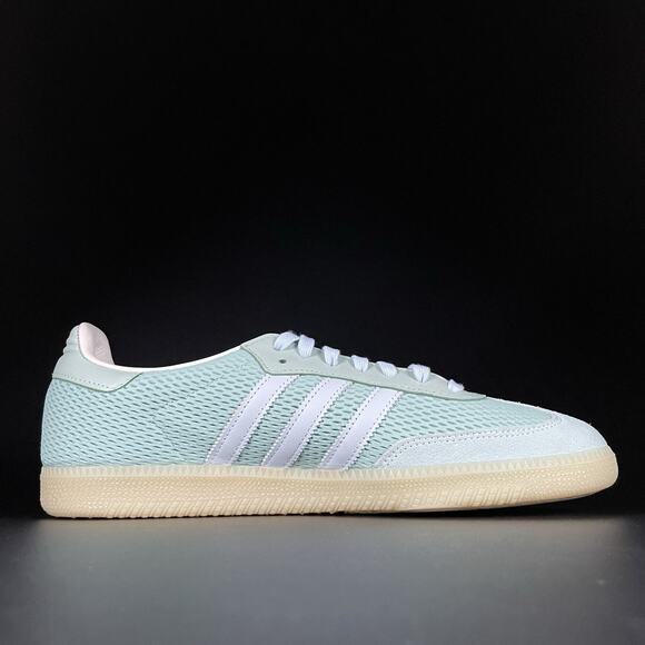 Adidas Originals Samba OG Men’s 11 Hazy Green Sky Tint Off White Sneakers JI3179 - Picture 5 of 10